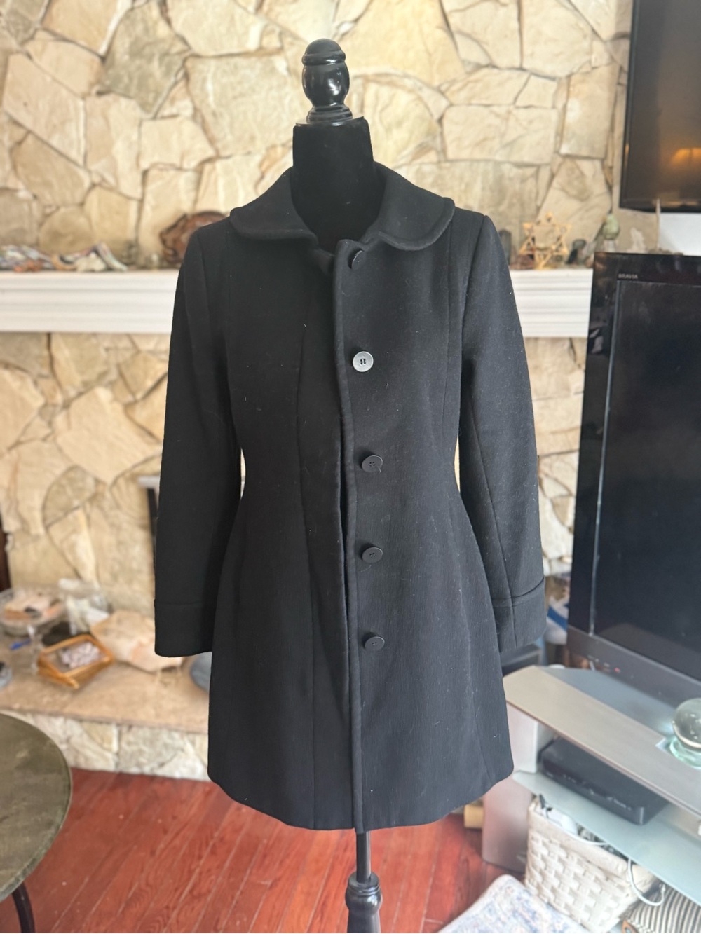 Aritzia Talula Babaton Howell vintage Coat Size Large Long Tailored Trench Jacke
